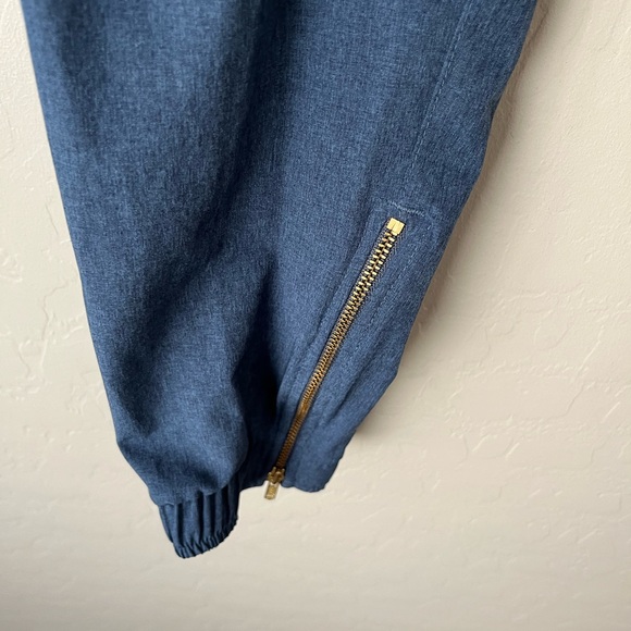 Albion fit Jetsetter Zip Ankle Joggers Dark chambray blue small - Picture 8 of 10